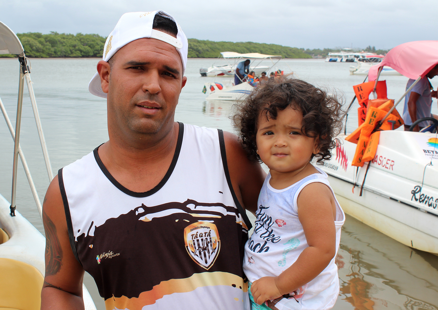#PraCegoVer - Rodrigo Dantas: "Minha filha pode se machucar" 
