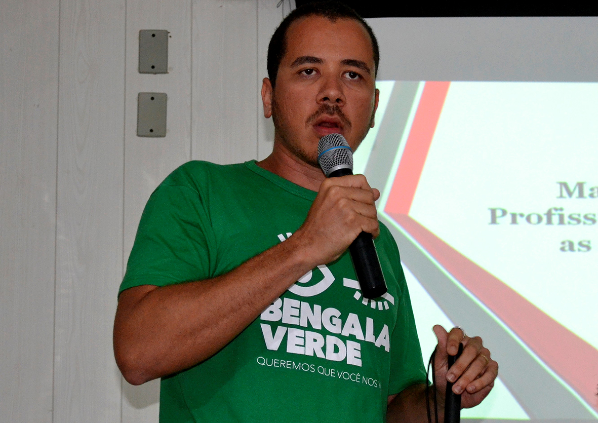 #PraCegoVer - Railton lança oficialmente a campanha Bengala Verde em Sergipe